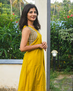 Mira Mustard Dress
