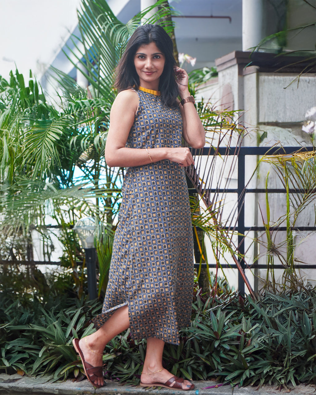 Dusky Yellow Dress