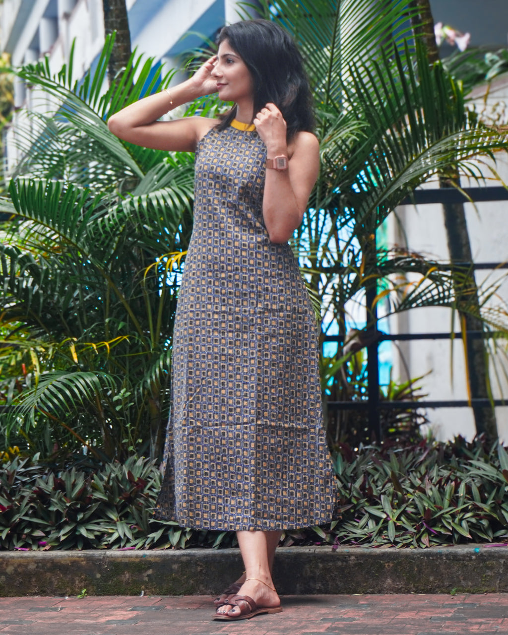 Dusky Yellow Dress