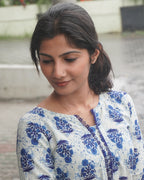 Ivory Indigo Co-ord Set