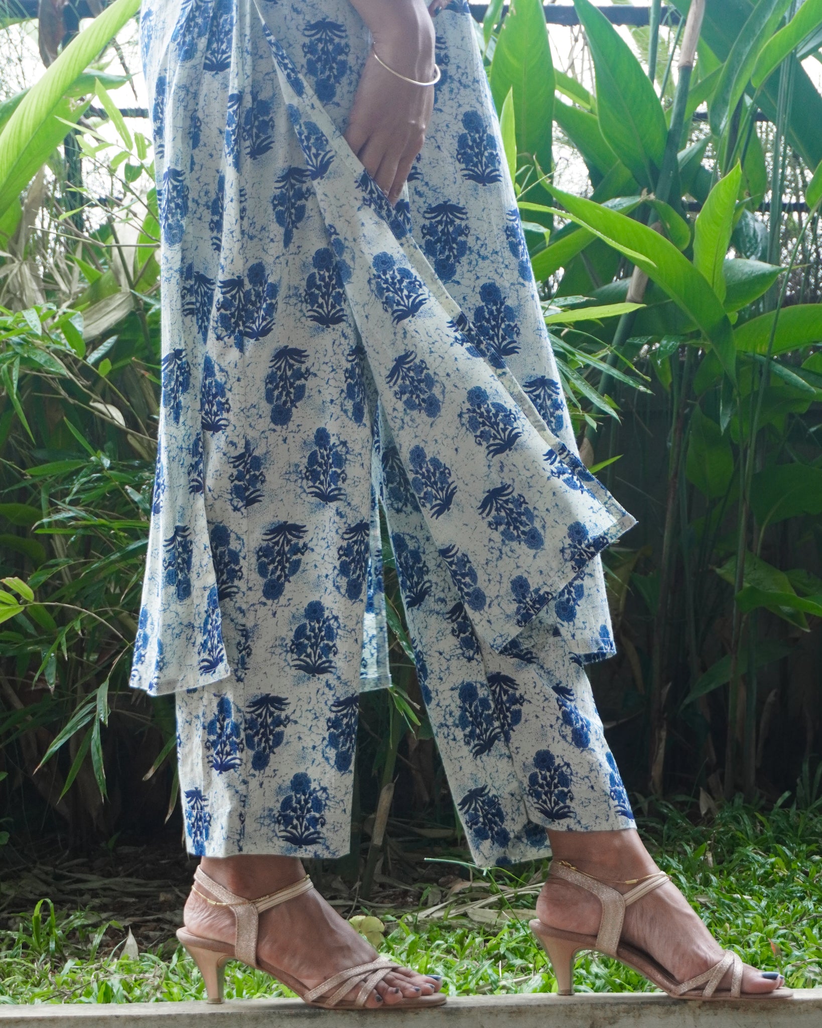 Ivory Indigo Co-ord Set